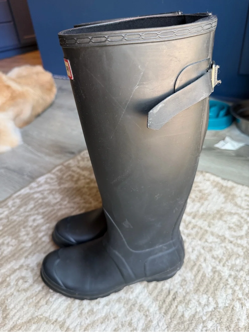 Hunter Tall Rain Boots Matte Black